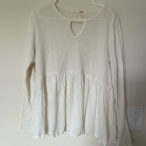 Altar’d State white long sleeve top Medium